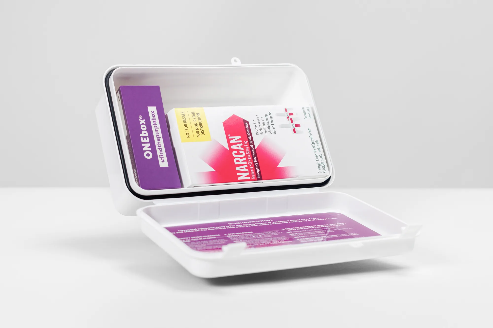ONEbox Classic open with naloxone and video screen